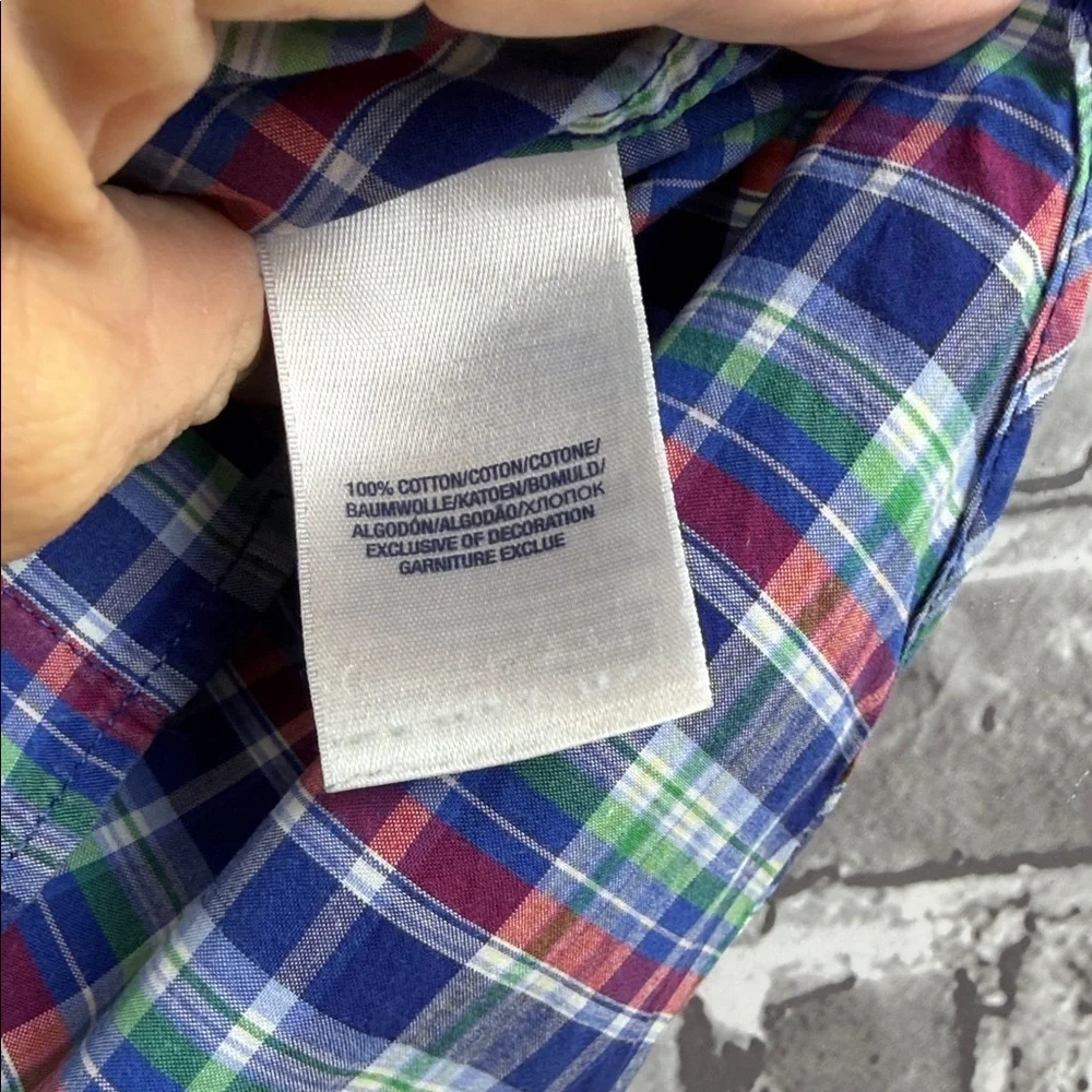 Ralph Lauren Vibrant‎ Plaid Button-Down Shirt